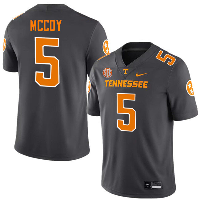 Bru McCoy Tennessee Jersey,Tennessee Volunteers #5 Bru McCoy College Jersey,Uniforms-Smoke Grey